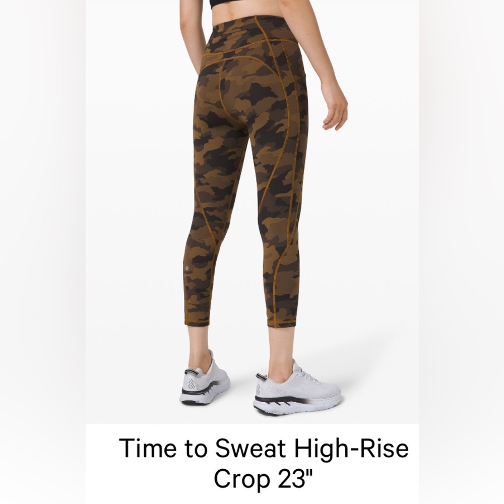 Lululemon 23” Time to Sweat High Rise Crop
